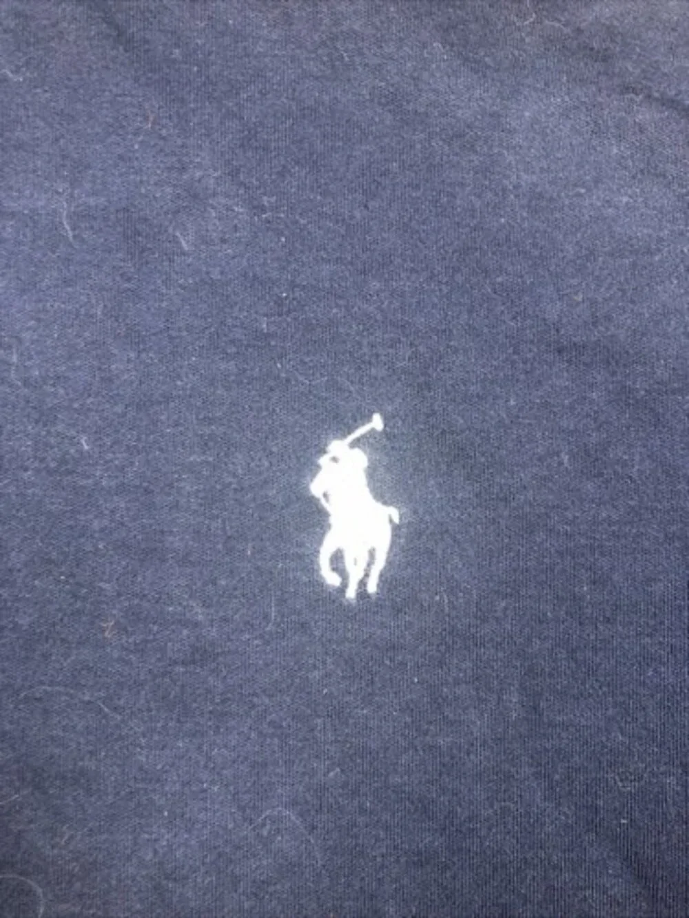Polo Ralph Lauren Large Cotton Blue Short Sleeve Polo Shirt Golf White Pony